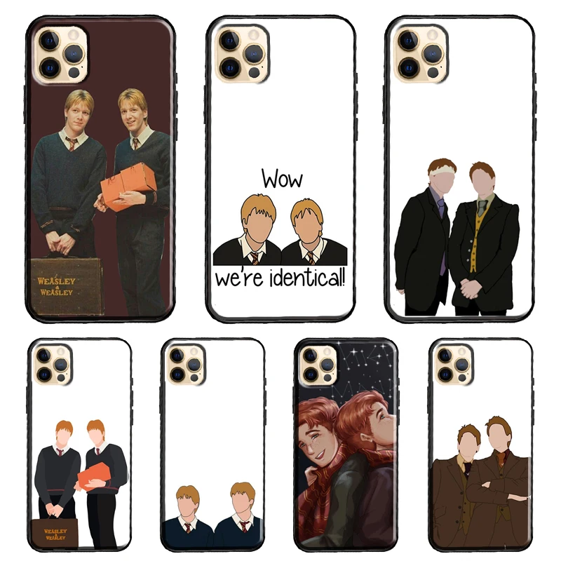 

Fred and George Weasley TPU Case For iPhone 12 mini 11 Pro Max XS X XR 5S 6S 7 8 Plus SE 2020 Back Cover Coque