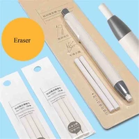 creative press rubber erasers pen shaped pencil eraser eraser refills student kids art painting writing stationery supplies