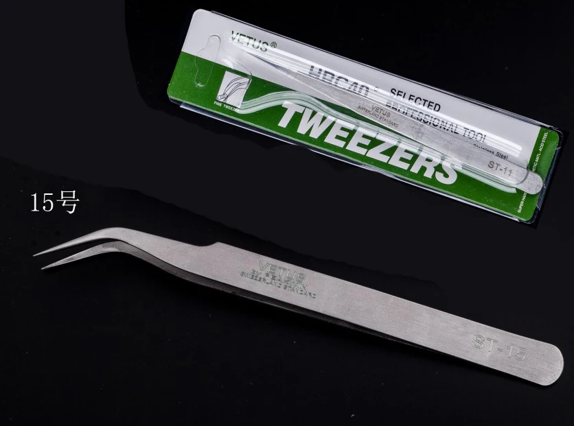 ST-15 Tweezer Магнитная подводка для глаз и 3D Магнитные ресницы набор для макияжа водостойкая жидкая подводка для глаз с многоразовыми накладными ресницами Профессиональная Косметика - Цвет: ST-15 Tweezer