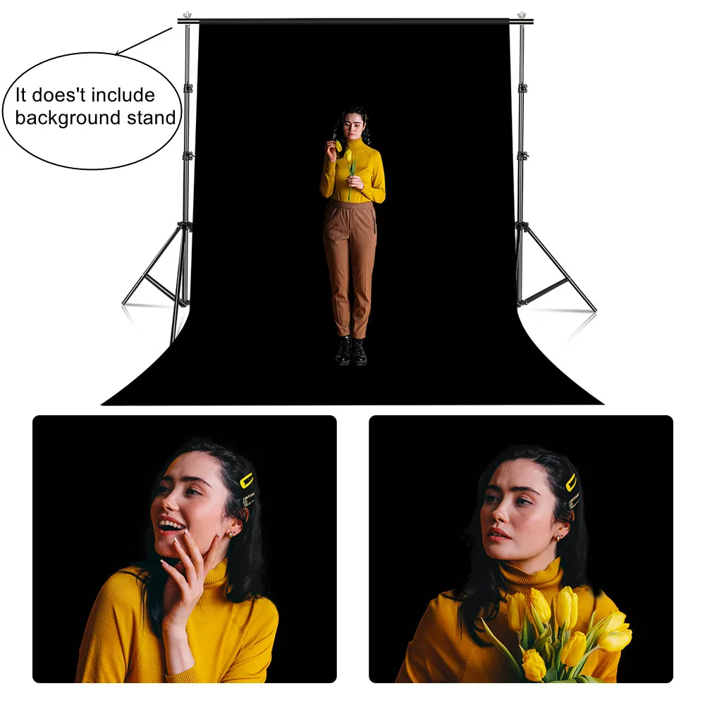 Профессиональная фотография Chromakey фоновый светильник поглощающий черный