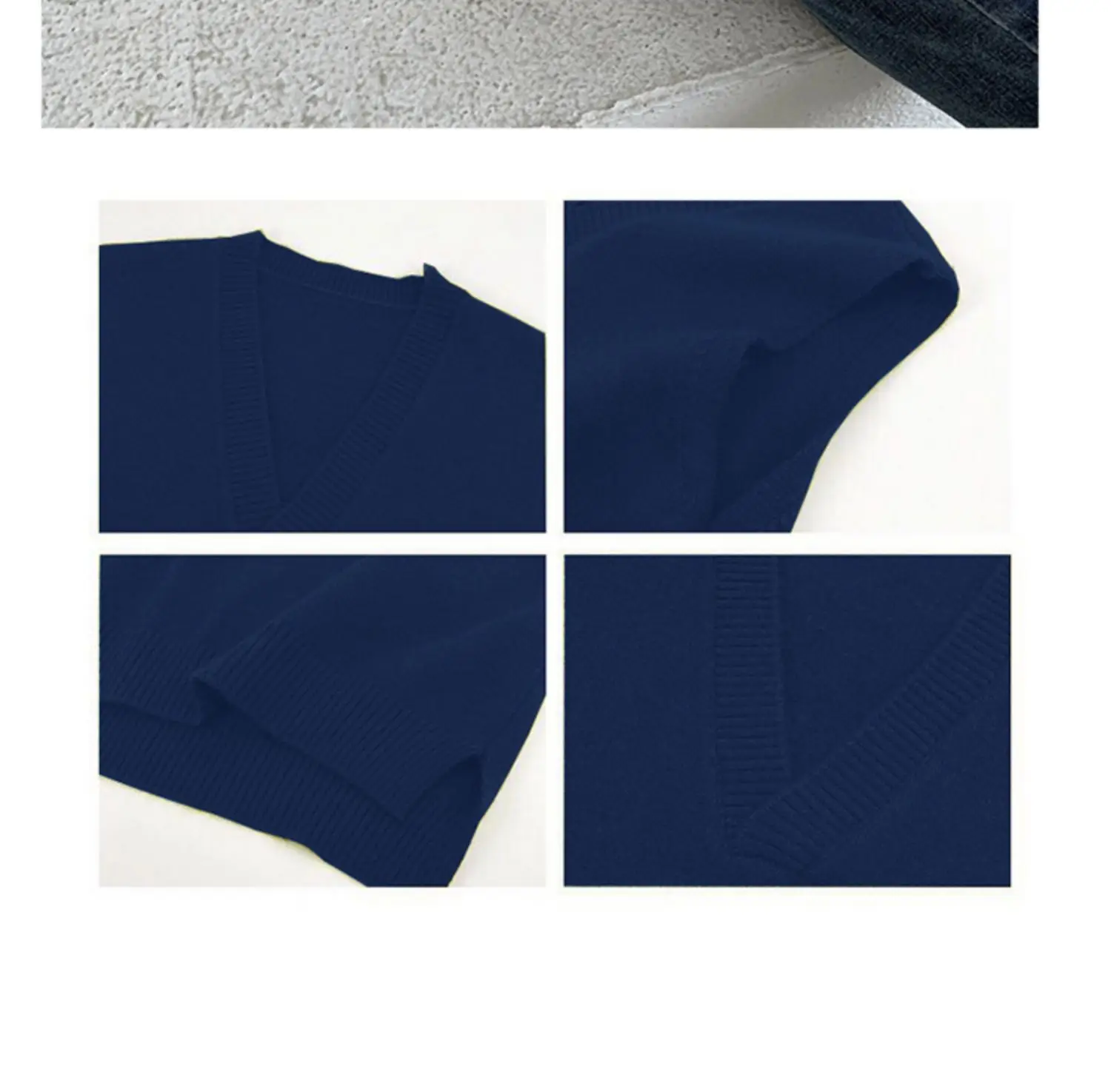

Vest Women Solid Short Loose Trendy Korean Style Sleeveless Knitted V-Neck All-match Female Coats Leisure Outwear Waistcoat