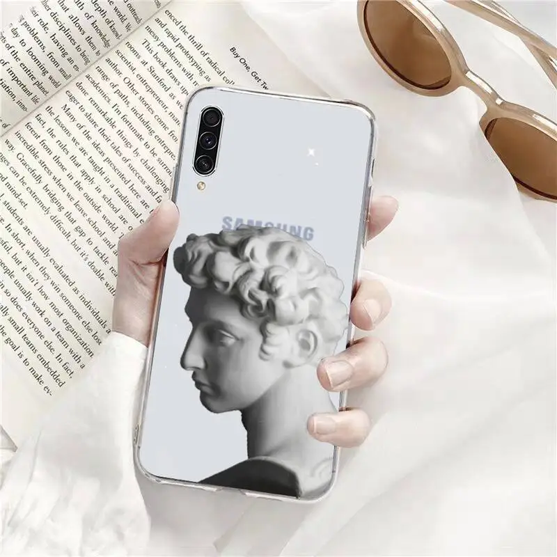 

Abstract Art Statue David Phone Case Transparent for Samsung A71 S9 10 20 HUAWEI p30 40 honor 10i 8x xiaomi note 8 Pro 10t 11