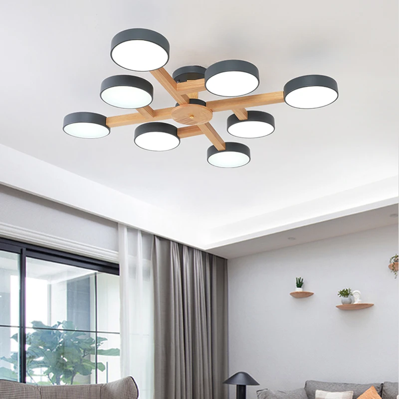 Три семьи гостиная светильник жилой дом спальня лампы Кабинет Детская круглая