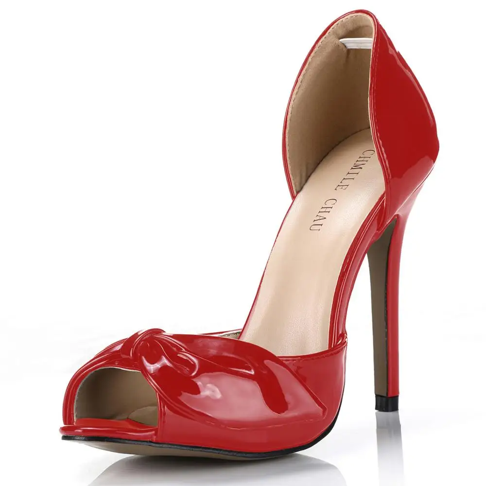 CHMILE CHAU/пикантные элегантные вечерние туфли для невесты женские лодочки на очень