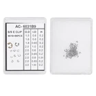 90 шт. 9 размеров хронограф часы толкатель кнопка C-зажим E клипса пружинное кольцо часы ремонт инструмент Запчасти Замена