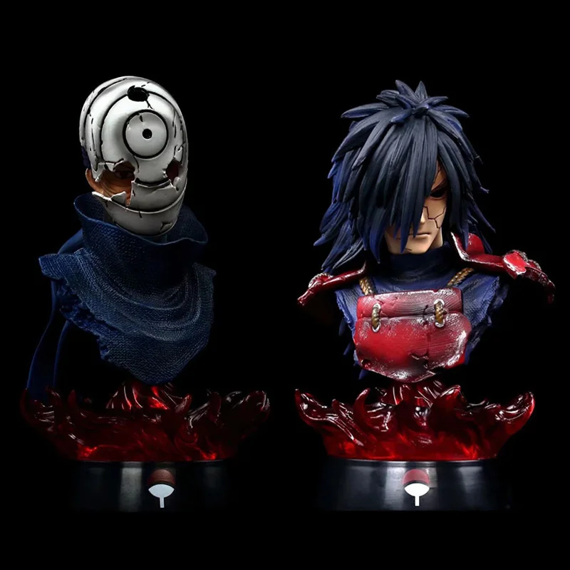 

Anime Naruto Action Figure Toys Uchiha Madara Uchiha Obito 16cm PVC Collection Statue Ornaments Collection Gifts for Boy Cartoon