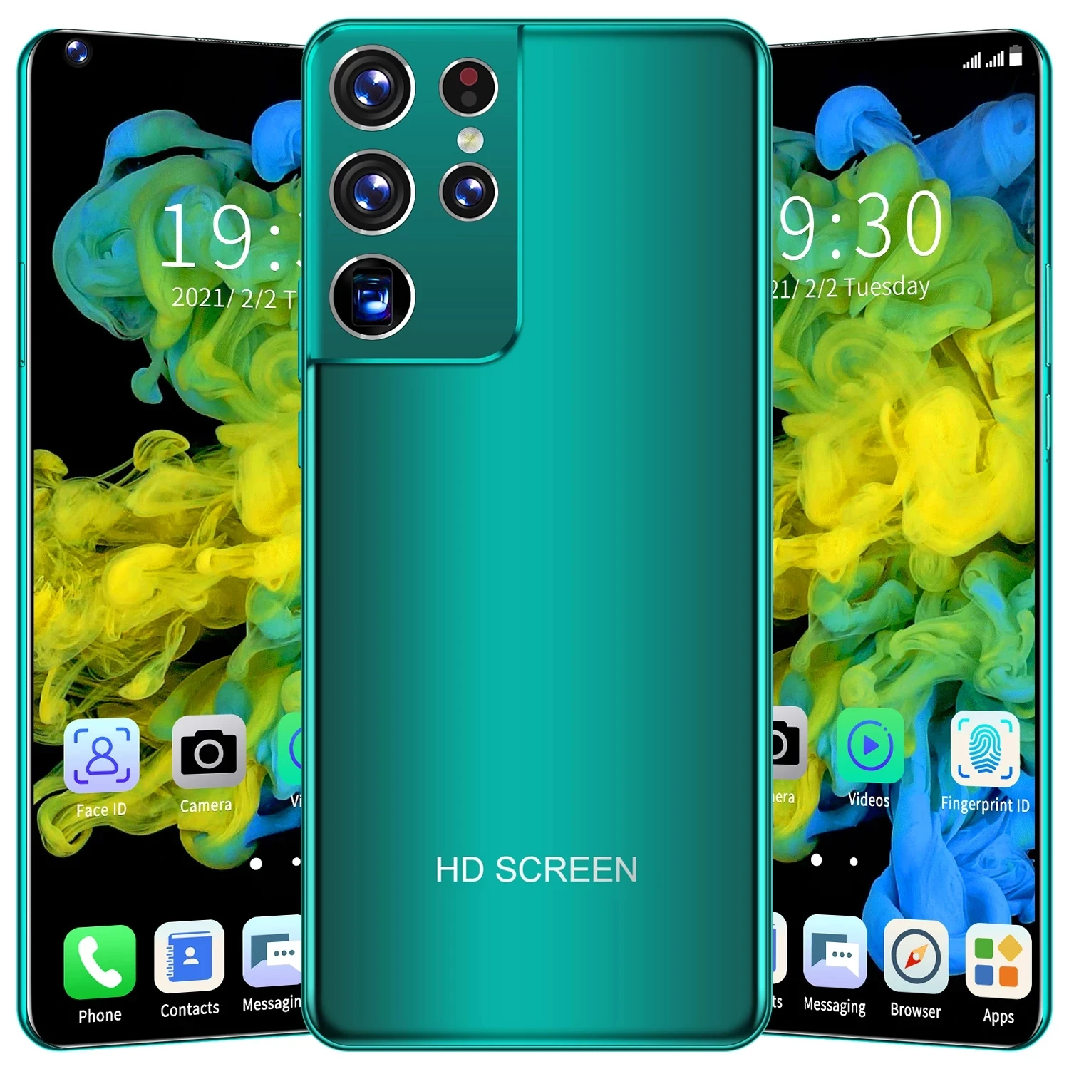 

Global Version S21 Ultra 7.3Inch Smartphone Android10 HD Screen 12+512GB 6800mAh 2SIM Fingerprint Face ID 4G 5G Cellphone