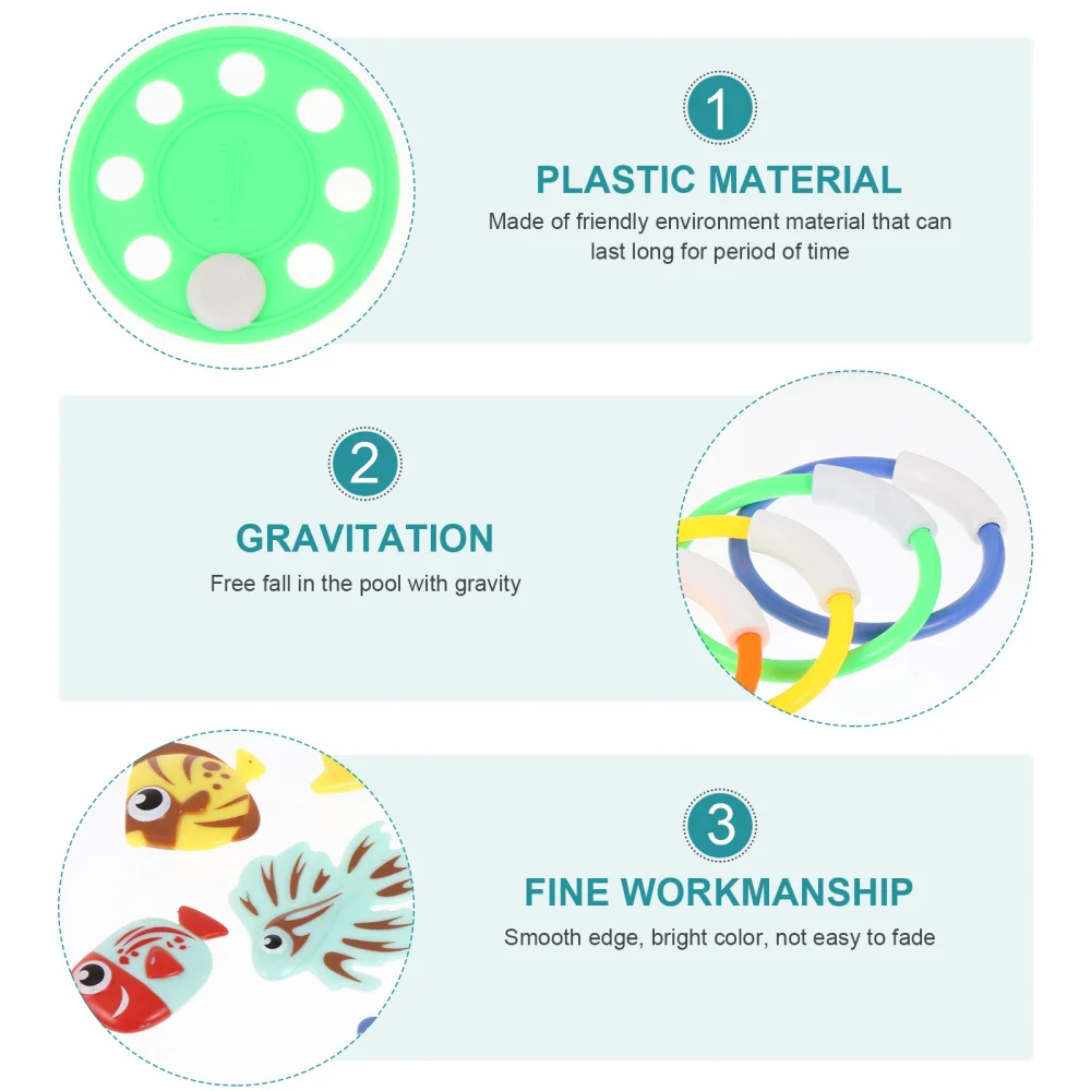 

3 Sets Underwater Diving Pool Toys Pool Diving Toys Underwater Submersible Toys