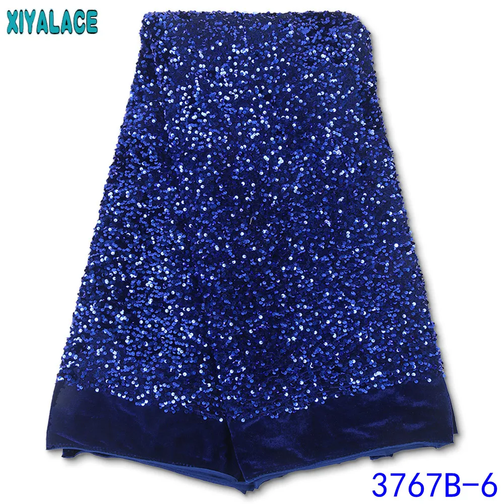 

Горячая африканская кружевная ткань 2020, Высококачественная бархатная ткань, кружевная французская кружевная ткань с блестками для нигерий...