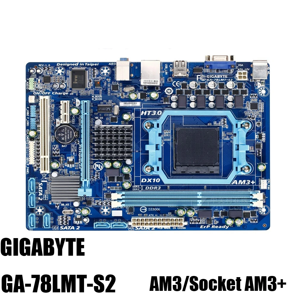 Материнская плата GIGABYTE GA-78LMT-S2 760G Socket AM3/AM3 + DDR3 16G Phenom II/Athlon II Micro ATX UEFI биос