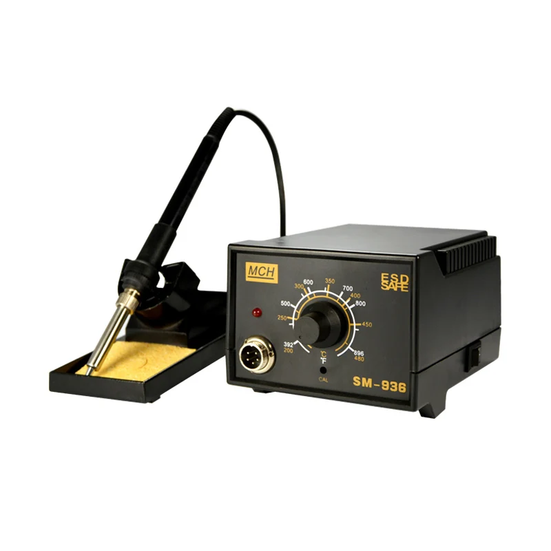 SMD инструменты Антистатическая паяльная станция SM-936B 220V Вход 60 Вт Мощность Утюги