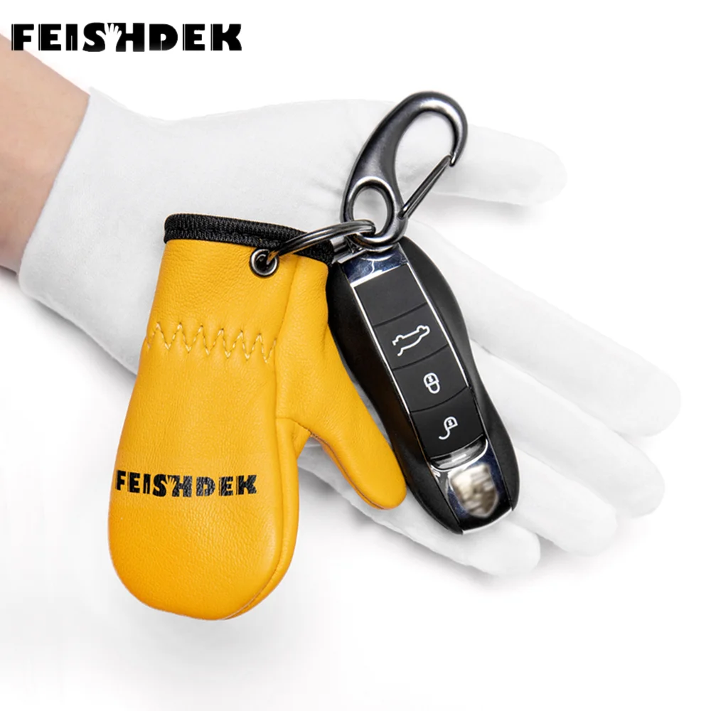 Кожаный брелок модный дизайн для женщин мужчин и Очаровательная сумка рукавица