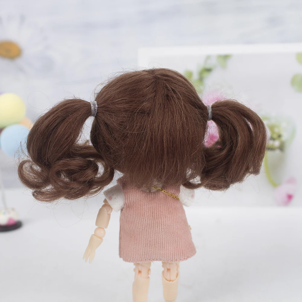 Muziwig 1/8 BJD& Kurhn кукольный парик из мягкого волокна для куклы диаметром 14-15 см