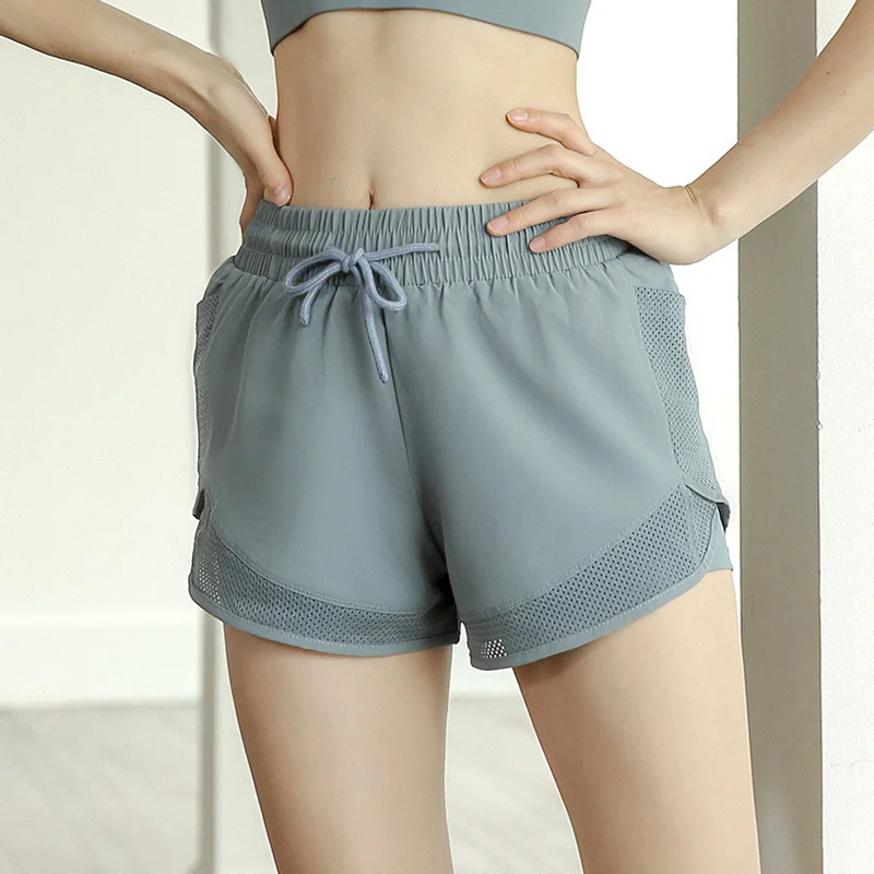 

Женские короткие леггинсы с высокой талией, спортивные шорты для тренажерного зала, быстросохнущие шорты для йоги, Женский Топ для фитнеса, ...