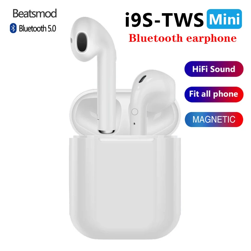 Беспроводные наушники i9s Tws Bluetooth 5 0 мини с микрофоном зарядное устройство