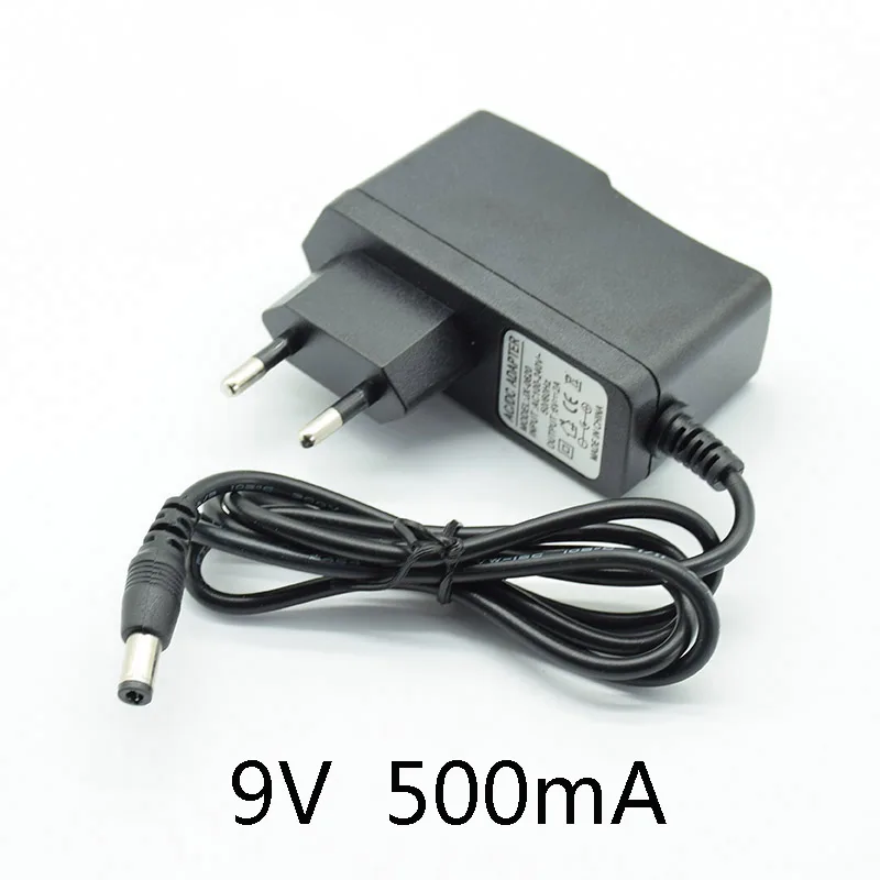 AC 100 240V DC 9V 0.5A 1A 1.5A 2A электрогитара Stompbox блок питания адаптер зарядное устройство