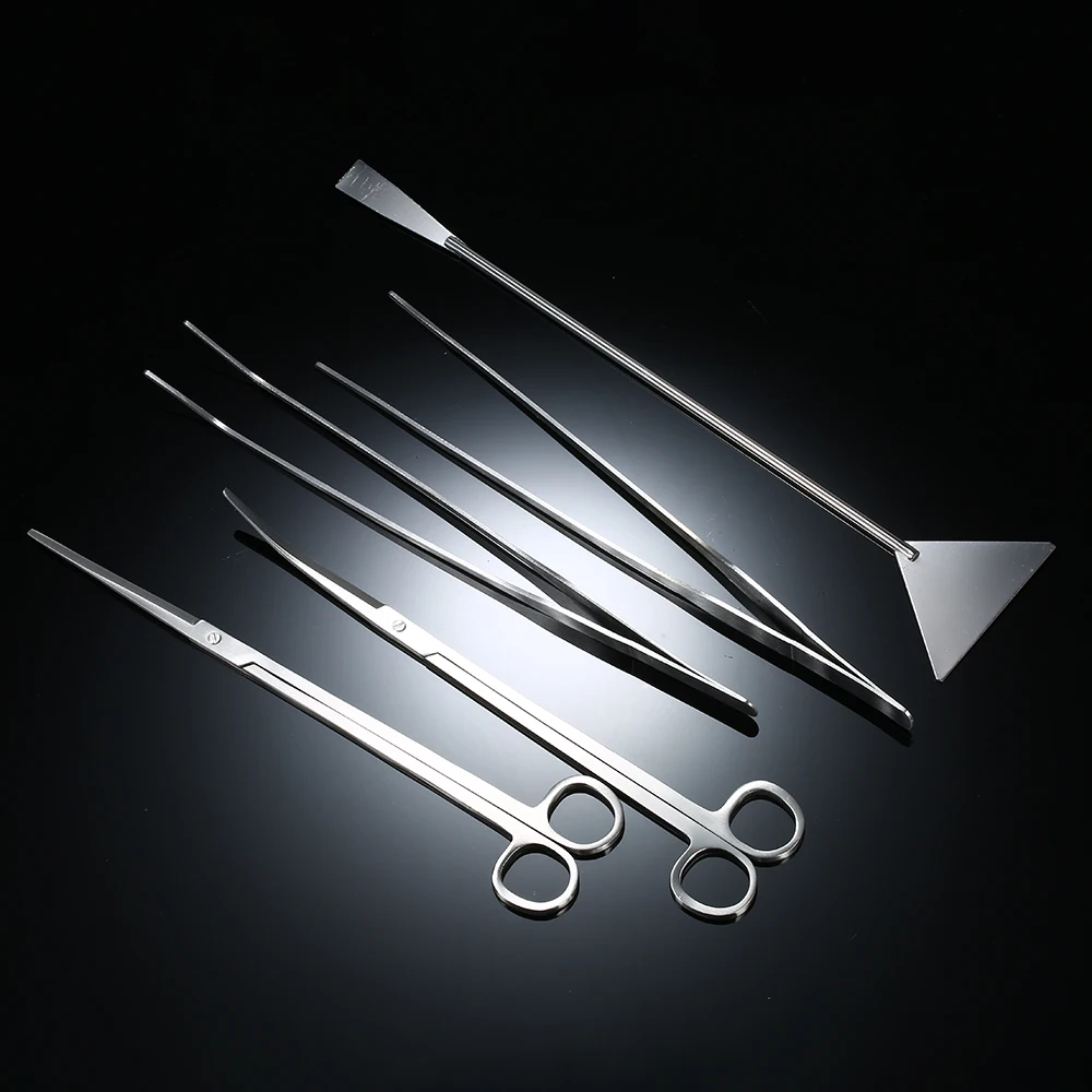 

New 5pcs/set Aquarium Maintenance Tools Kit Tweezers Scissors For Live Plants Grass Aquario Accessory Fish Aquatic Pet Supplies