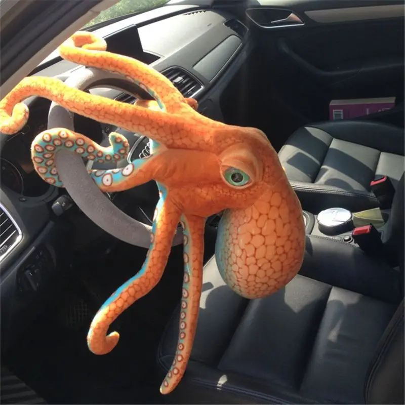 

Giant Realistic Stuffed Marine Animals Soft Plush Toy Octopus Orange