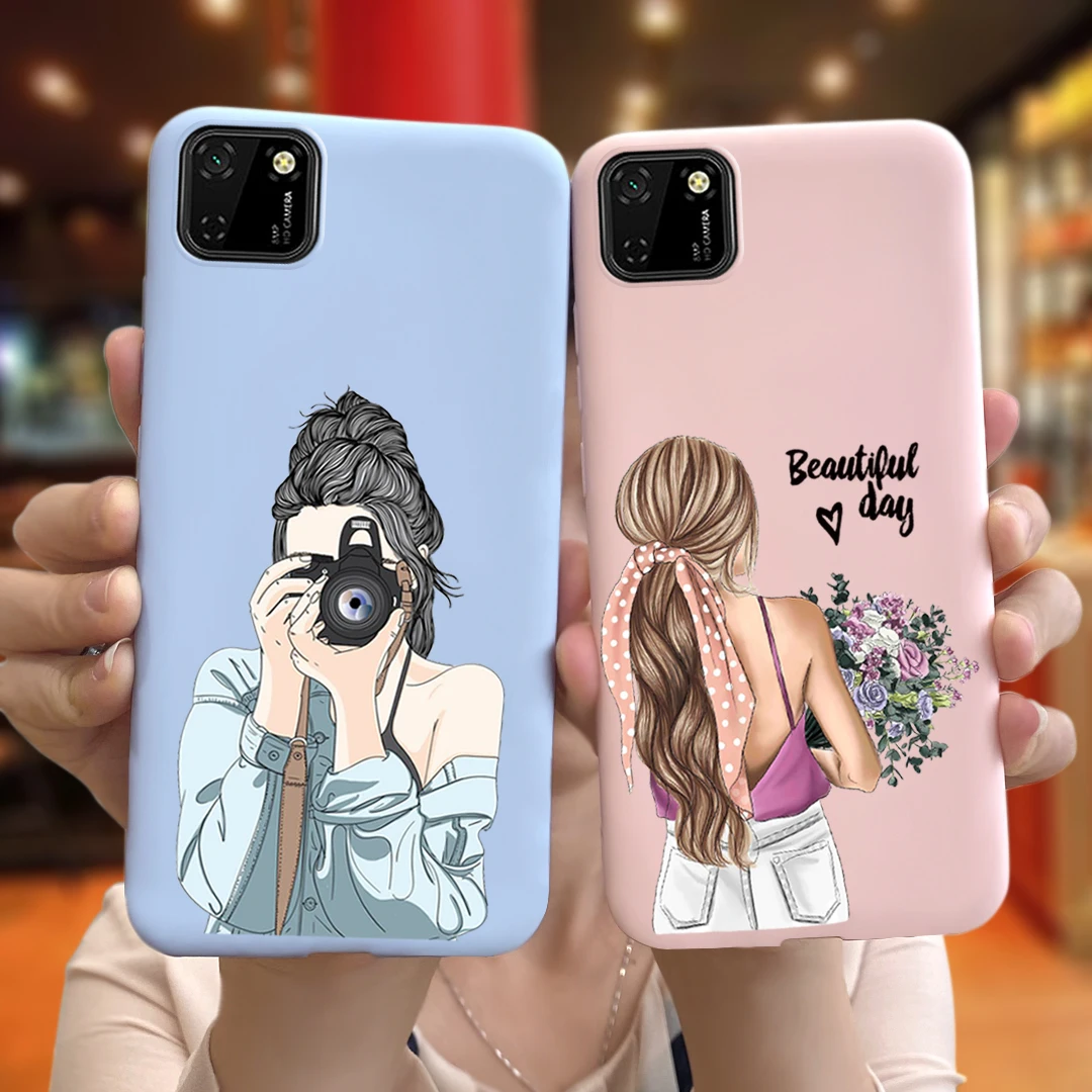 Honor 9S чехол для Huawei Y5P красивая девушка узор телефона из мягкого силикона бампер Y5p