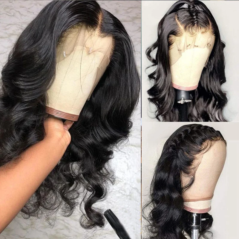 

Body Wave 13X6 Lace Front Wig Deep Part Pre Plucked With Baby Hair 180 250% Density Brazilian Virgin Human Hair Wigs Black Women