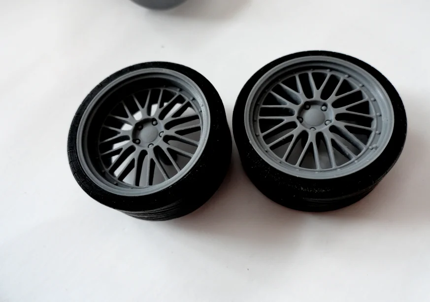 4 шт. 1/18 BSS LM автомобильная модель колеса с шинами запчасти для 1:18 масштаб