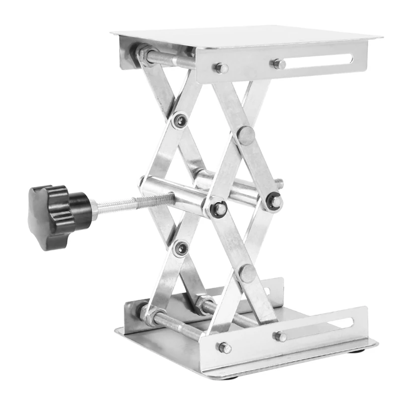 

Домкрат для научной лаборатории-100x100 мм, Настольная стойка из нержавеющей стали, ножничный лабораторный подъемник, подъемник для научных эк...