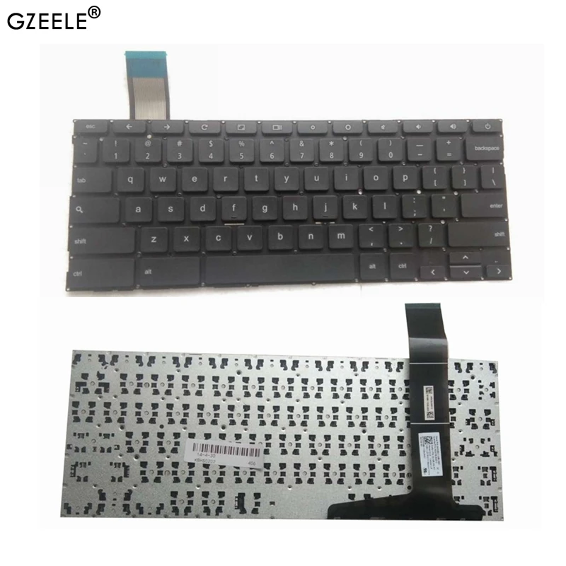 Новая черная клавиатура GZEELE для ноутбука Asus Chromebook C201 C201P C201PA C202 C202S C202SA без рамки |