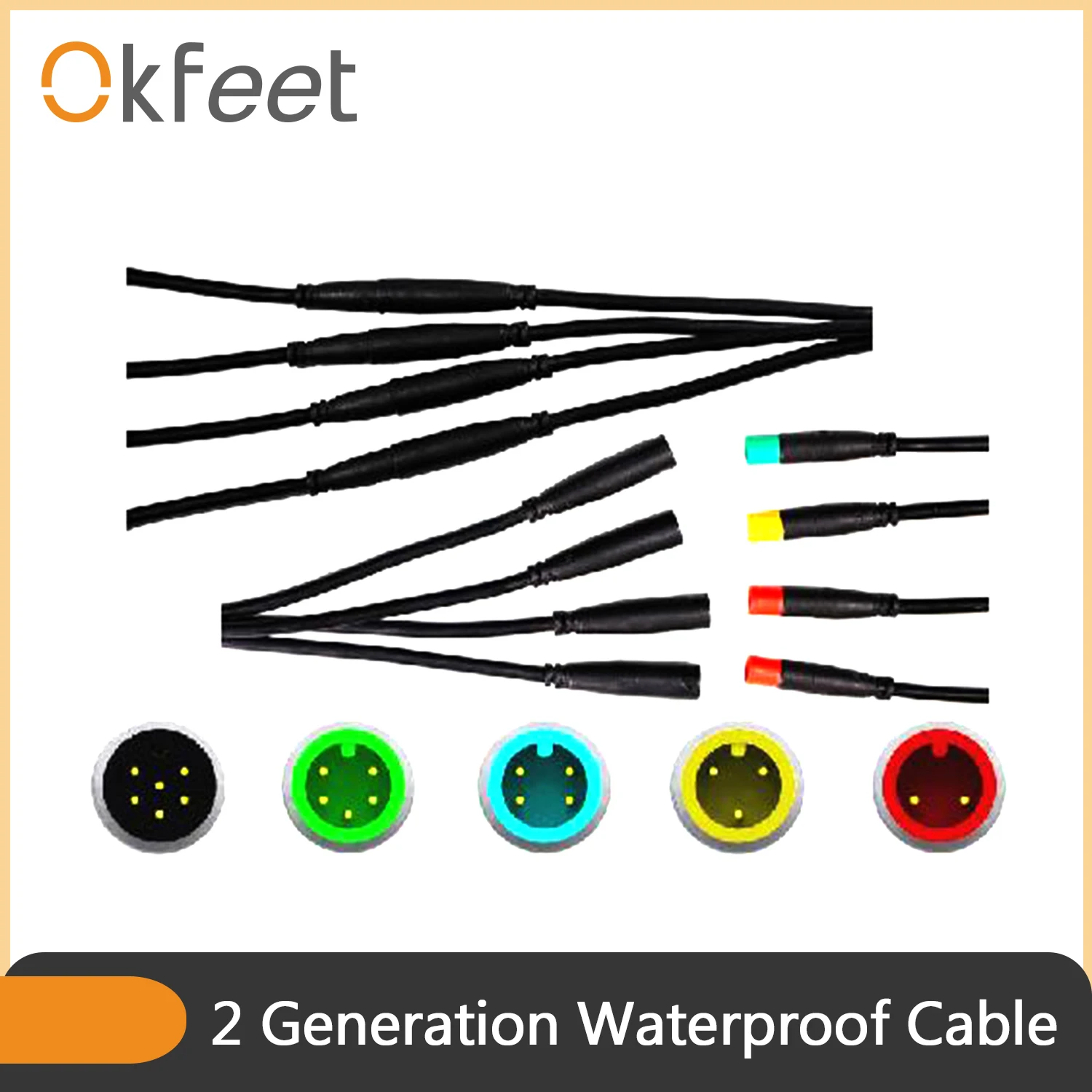 Okfeet Julet 2 3 4 5 6 Pin поколения водонепроницаемый кабель удлинитель для