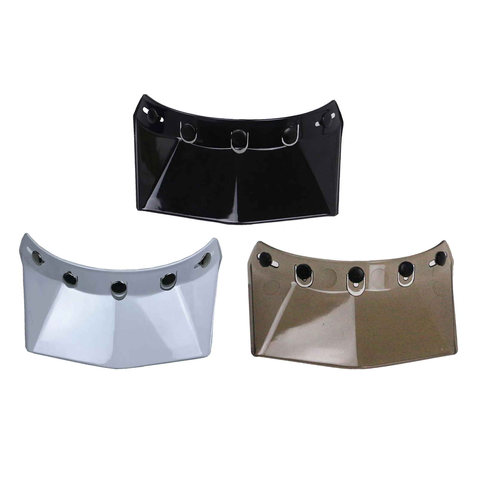 

5-Snap Bubble Visor Peak Replace for Motorcycle Helmet Scratch Resistant