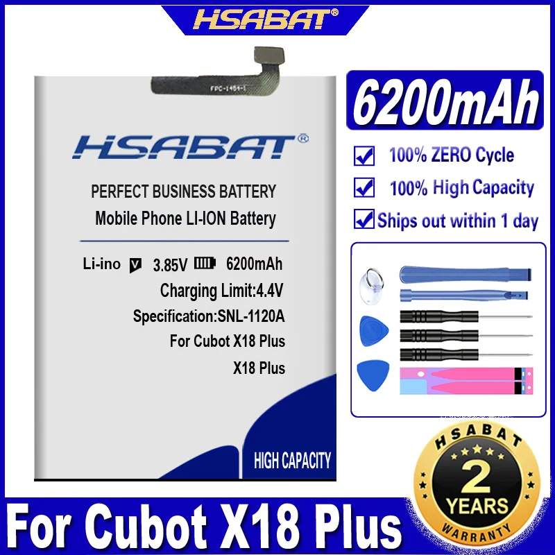 Аккумулятор HSABAT X18 plus 6200 мАч для Cubot x18 / X19 P20 | Мобильные телефоны и аксессуары