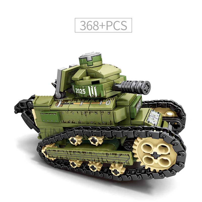 2022 Военная война 2 Империя стали Renault FT17 танк-машина солдаты MOC оружие