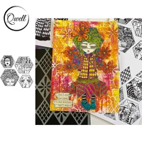 qwell 78 5 inch clear silicone stamps multiple faces house pattern diy scrapbooking craft paper cards 2021 hot sale
