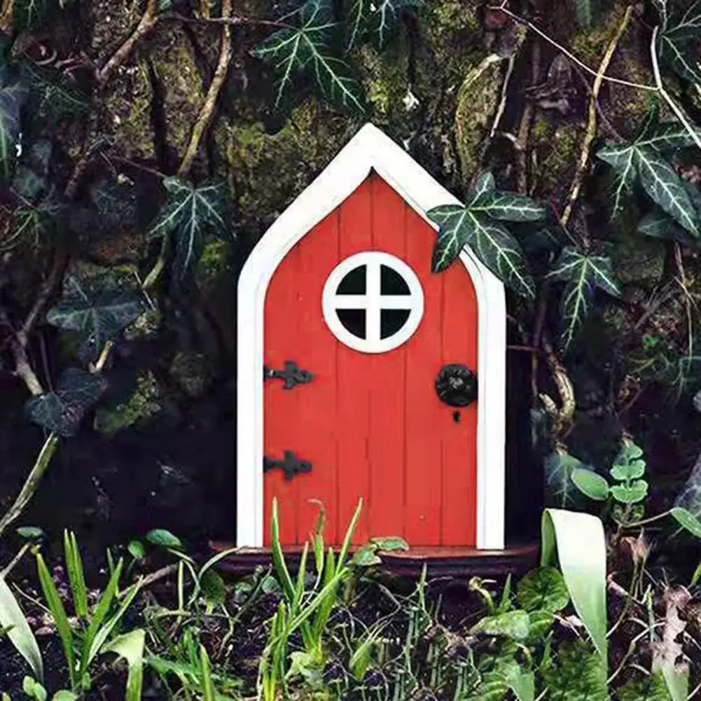 

Tree Statue Window Door Design Weather Resistant Wood Garden Landscaping Sculpture Lawn Decor