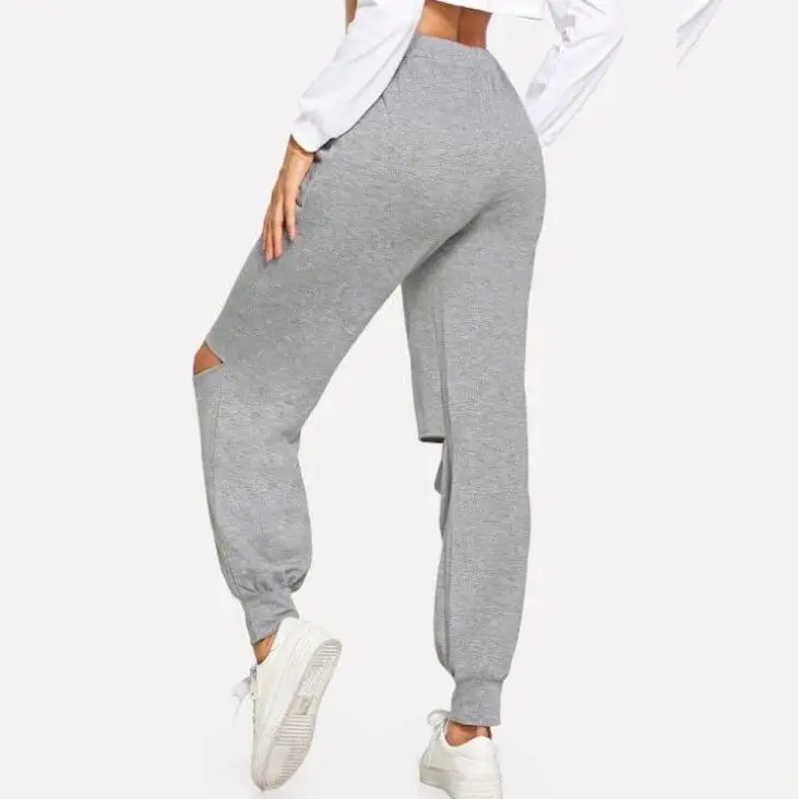 

New Style Sweatpants Pants Side-Stripe Women Loose Elastic Waist Sportswear High Waist Trousers BF Joggers sports Harem pants