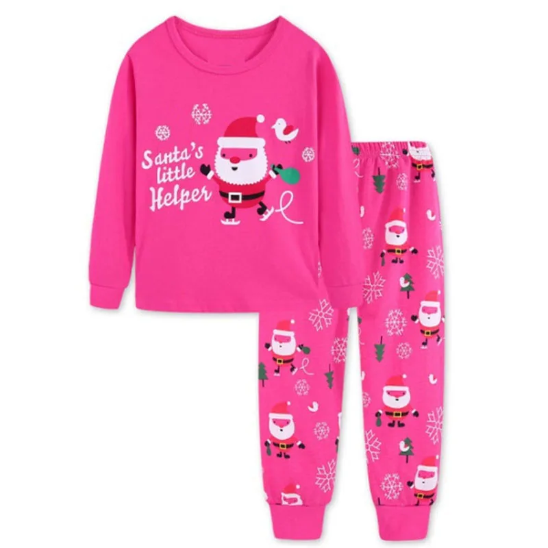 P7086 pyjama fille Пижама с единорогом Рождественская Пижама для девочек, детская пижама с рисунком динозавра, комплект одежды для сна для маленьких девочек - Цвет: P7086 pyjama fille