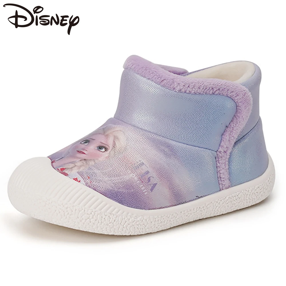 

Disney Children's Cotton Boots Kids Winter Snow Boots Cotton Shoes Baby Outdoor Warm Baby Shoes Child Thick Warm Anti-Slip Shoes