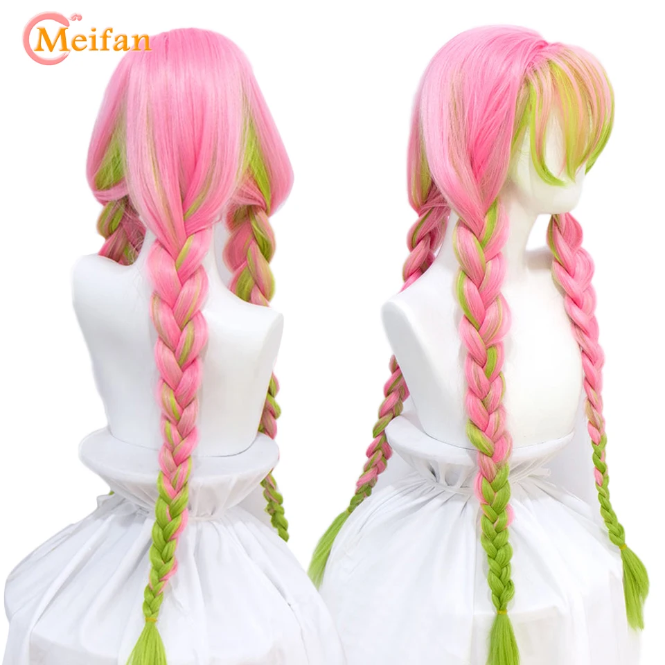 Парик для косплея MEIFAN из аниме рассекающий демонов костюмы с длинными волосами