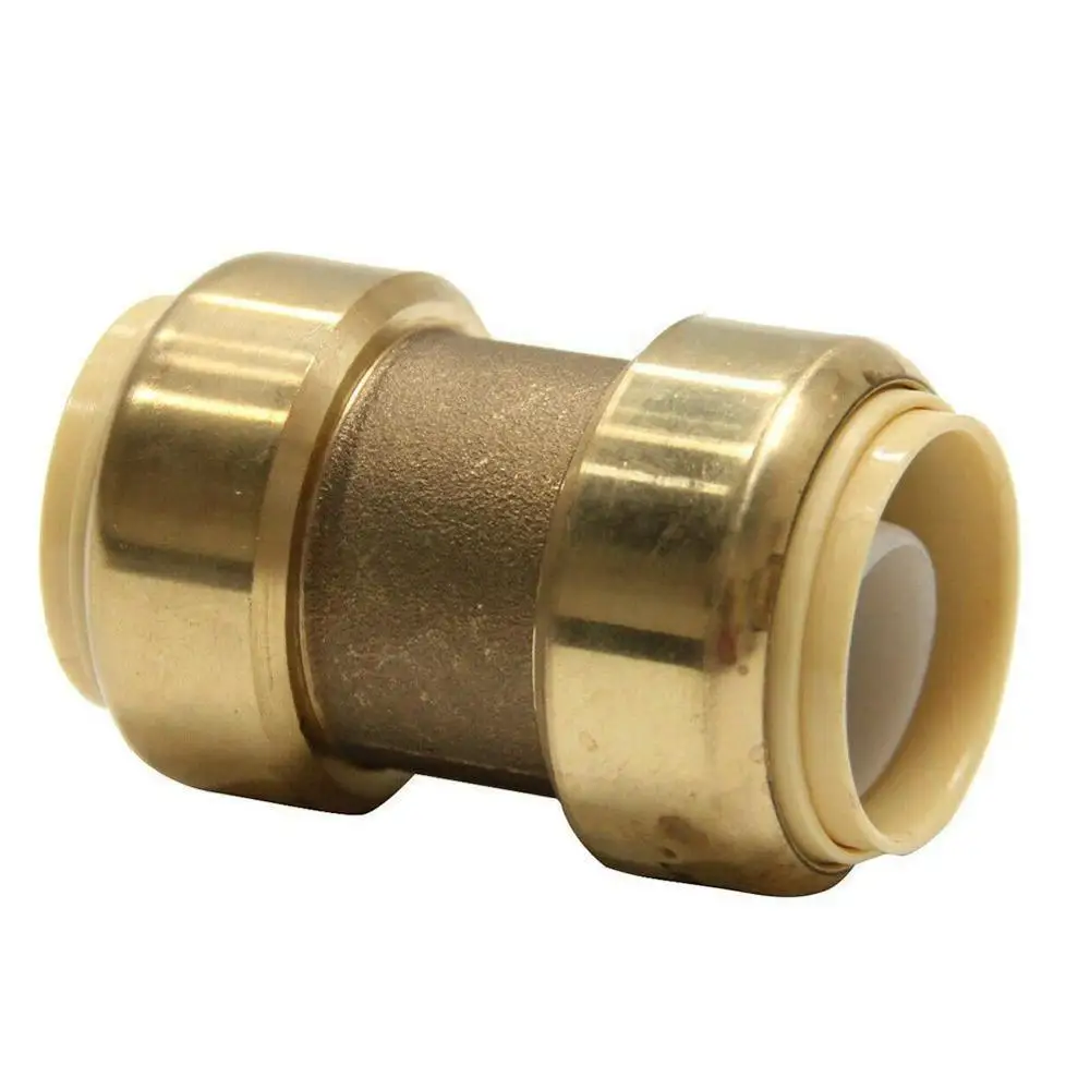 

Straight Coupling Pipe Fittings Push 1/2 Lead-free Ferrule Tube Fitting brass oil Compression Pipe Brass Tube Compression K4A5