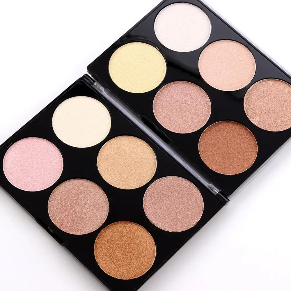 6 цветов долговечный Блестящий бронзер натуральный Хайлайтер для макияжа