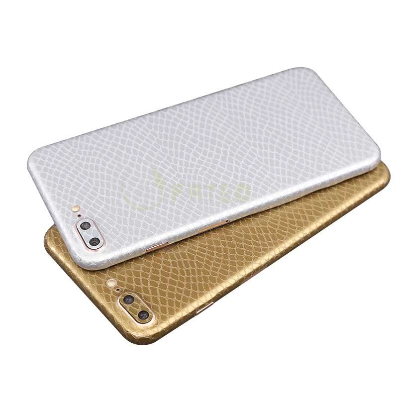 Luxury Snake Skin Texture Back Films Sticker For iPhone 6 6S X 7 8 Plus Full Cover Decal Phone Body Scratch Proof Adhesive |