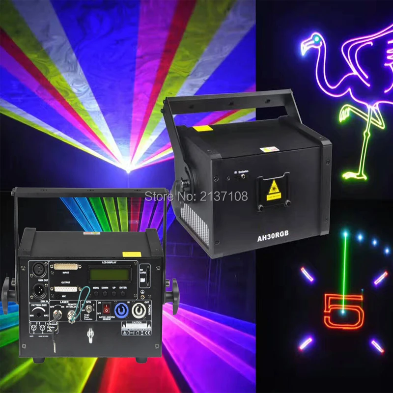 3 Вт RGB светодиодный лазерный анимационный светильник DMX Luces DJ Disco Club KTV Show вечерние