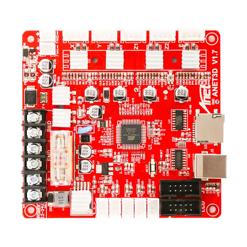 V1.7 материнская плата управления для Anet A8 Diy самостоятельная сборка 3D настольный