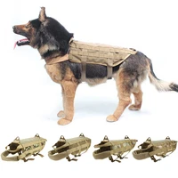 army dog training vest harness adjustable tactical service dog vest durable outdoor military hunting dog molle vest clothing