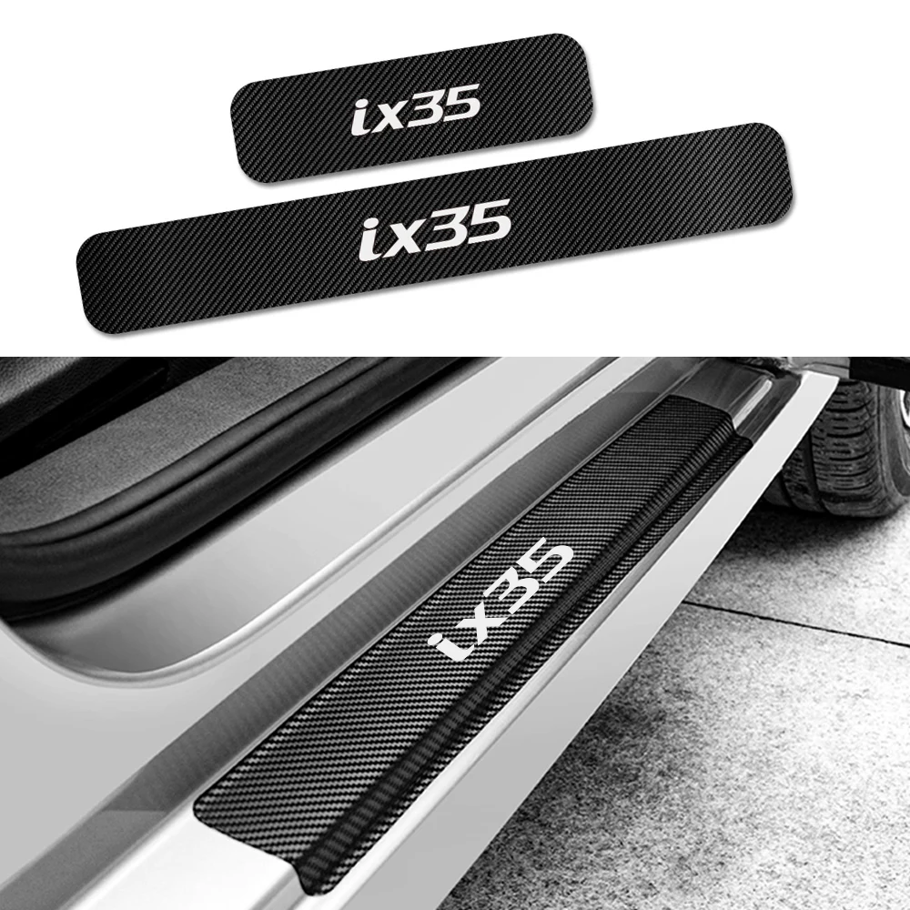Наклейки для порогов дверей автомобиля HYUNDAI ix35 (4 шт.) - защита от царапин и сколов.