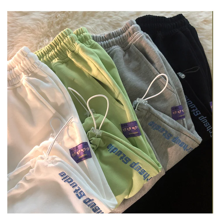 

Summer salt shorts sports Capris women 2021 new fashion Korean version Harajuku student loose pants