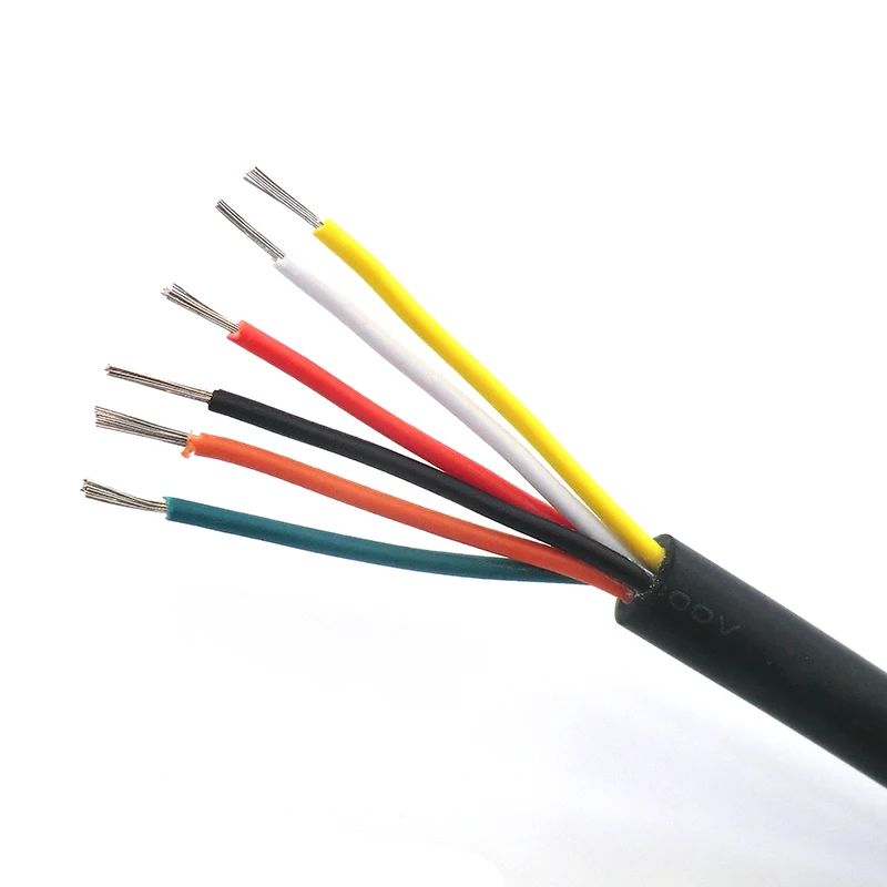 2464 кабель оболочка провода 6 Core 28 26 24 22 20 18AWG через экструдирование производства