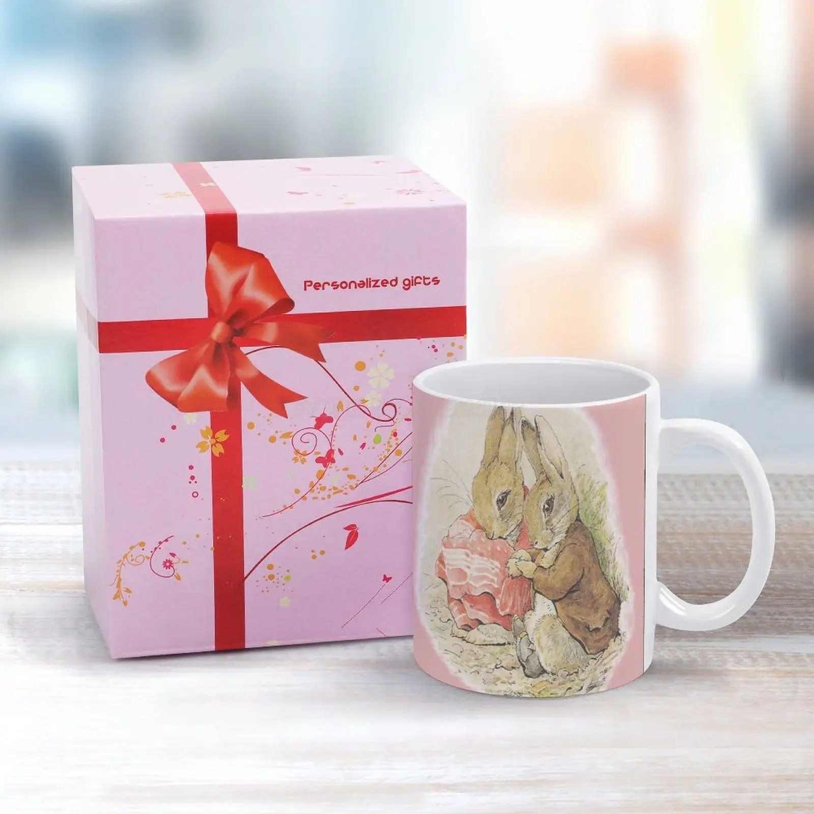 Кружка Кролик для пары белая кружка Поттер кофейная 330 мл Керамические домашние