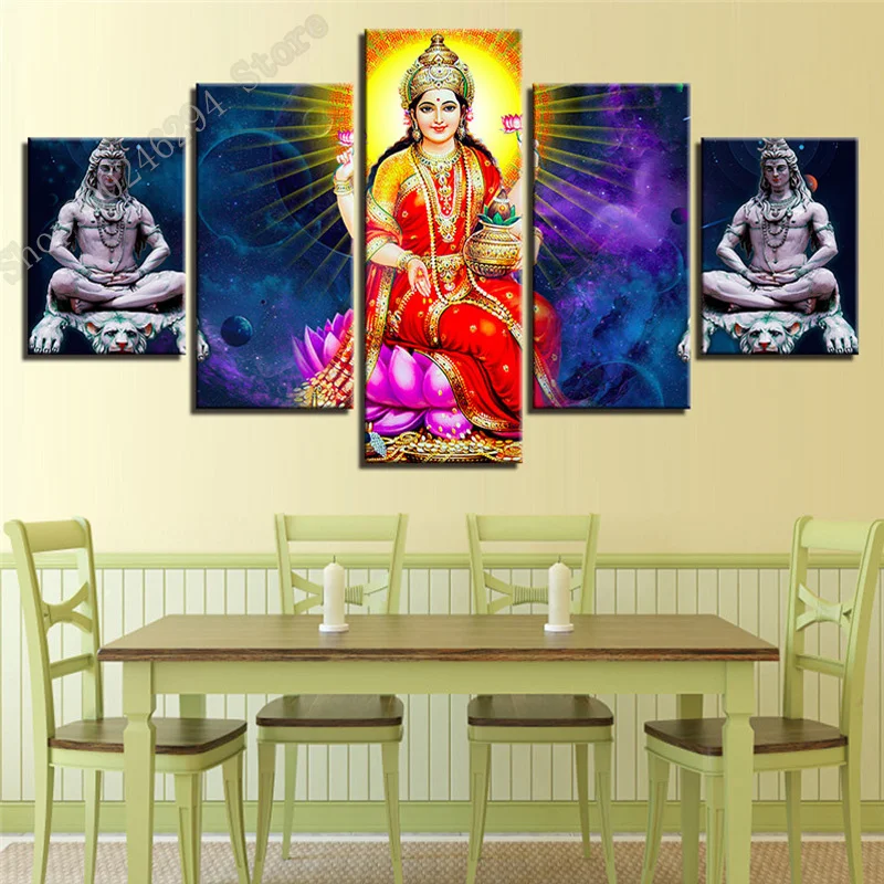 Картина для алмазной вышивки богиня Лакшми алмазная 5d Вышивка крестиком мозаика