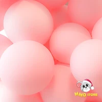 510121836inch valentines day matte pure pink balloon art shape round pink latex balloons wedding birthday party decoration