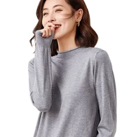 lapel sweater slim drawstring sweater womens autumn bottoming shirt